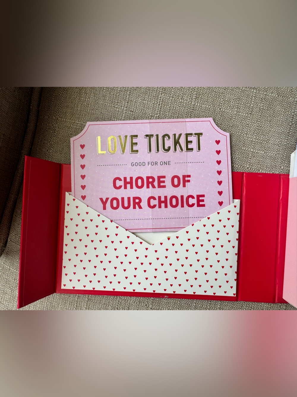 Love Tickets Redeemable Ticket Book - Anniversary Gift / Valentines Day gift - Picture 5 of 6